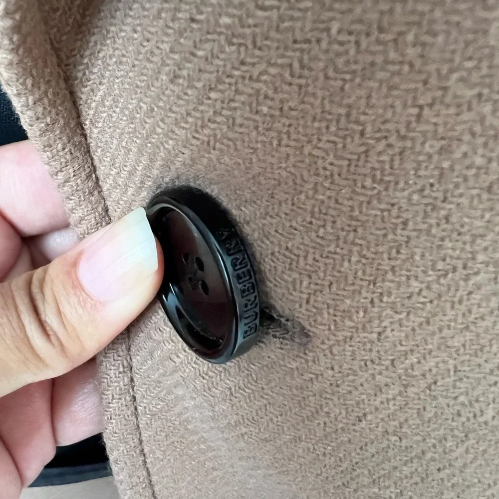 Burberry Camel Wool Cashmere Trench Coat USA 4 - Picture 12 of 16